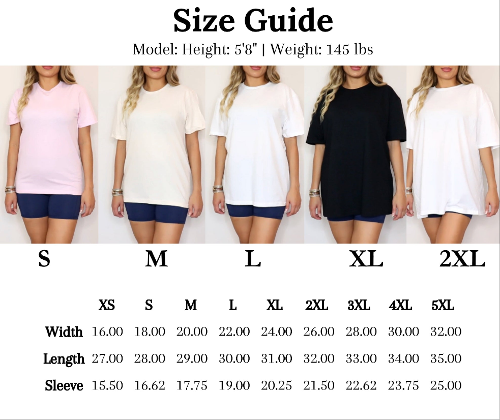 Gildan 64000 Softstyle size guide with models wearing shirts and shorts.