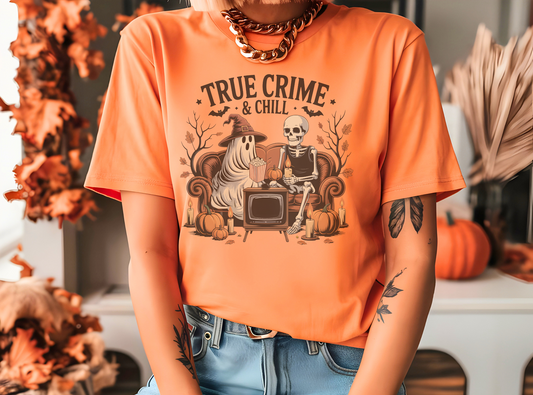 True Crime & Chill Tee *sublimation design only*