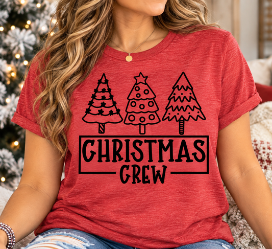 Christmas Crew Trees- Christmas Transfer Design