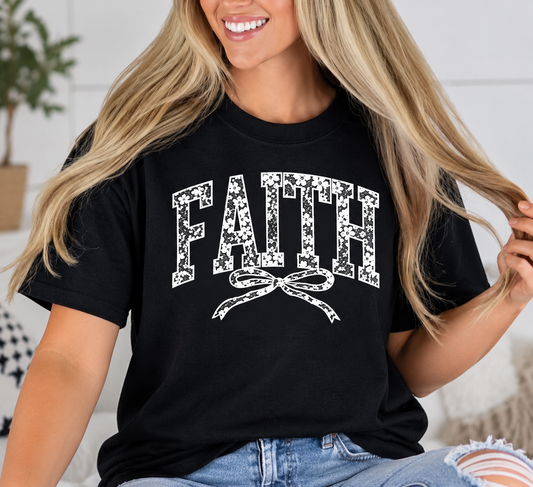 FAITH (Faux white lace lettering)-Graphic Design