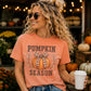 Pumpkin Season Checkered Bow- Sublimation-Vintage Style Design/Halloween T-Shirts/Everyday Fall Top