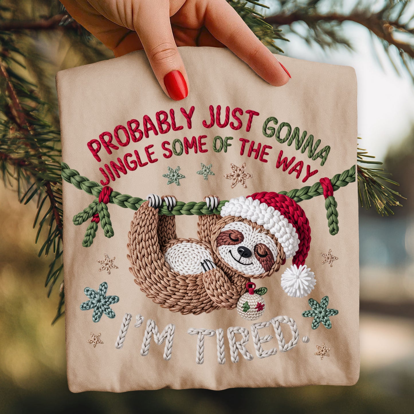 Probably just gonna jingle some of the way-faux yarn Graphic Design
