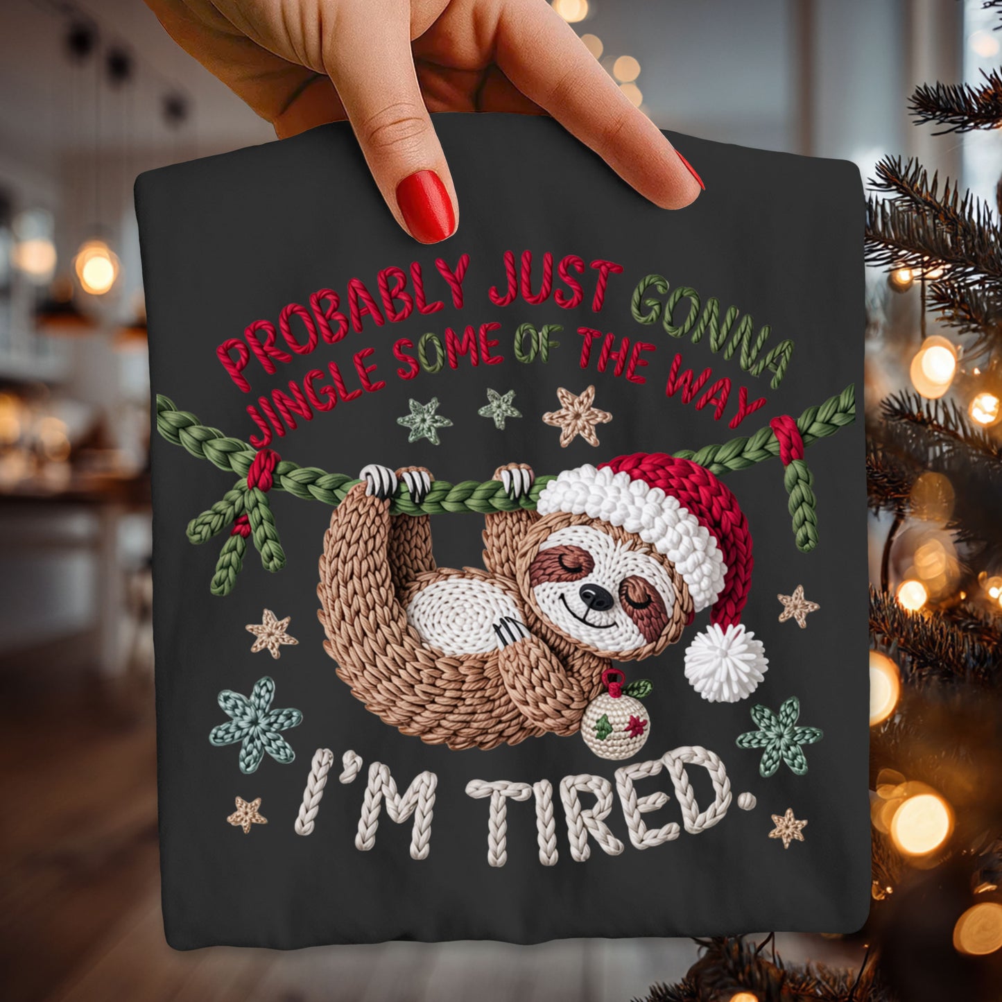 Probably just gonna jingle some of the way-faux yarn Graphic Design