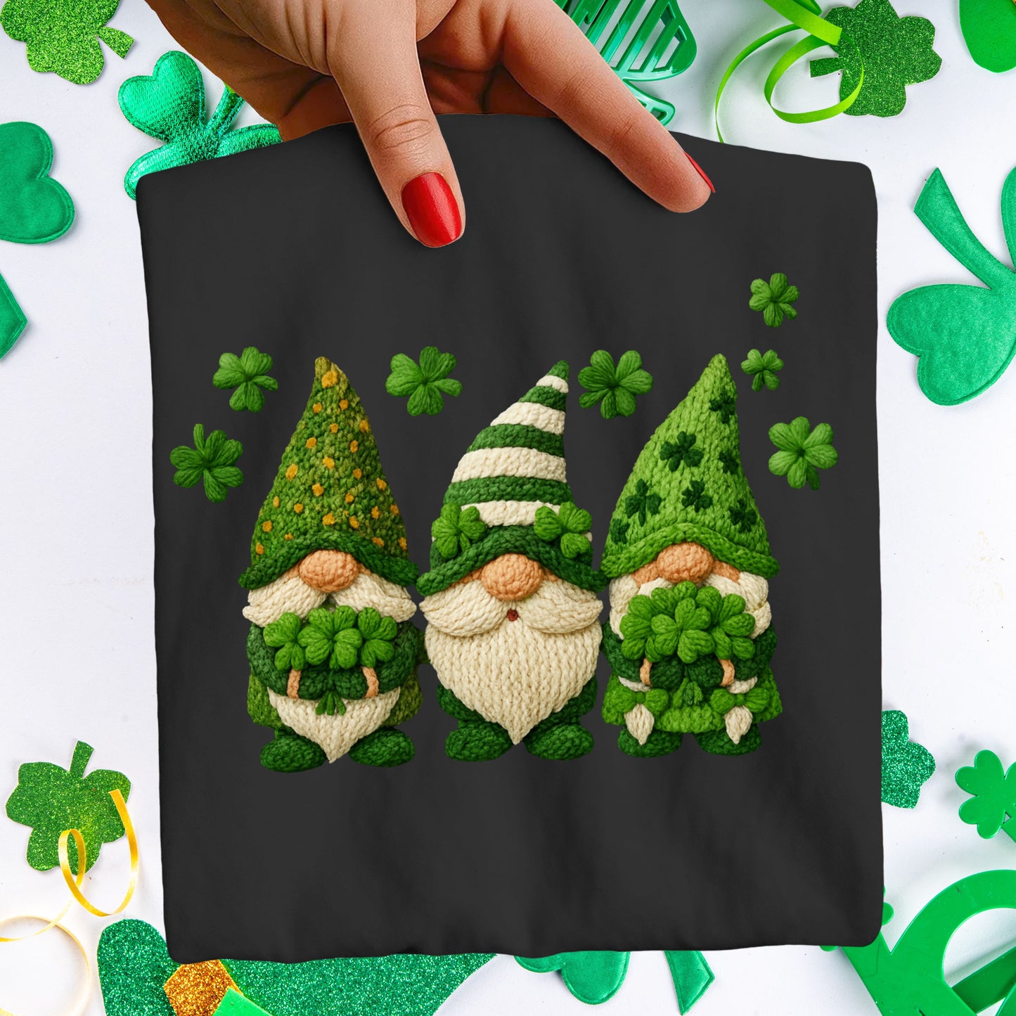 St. Patrick's Day Bows and Gnomes