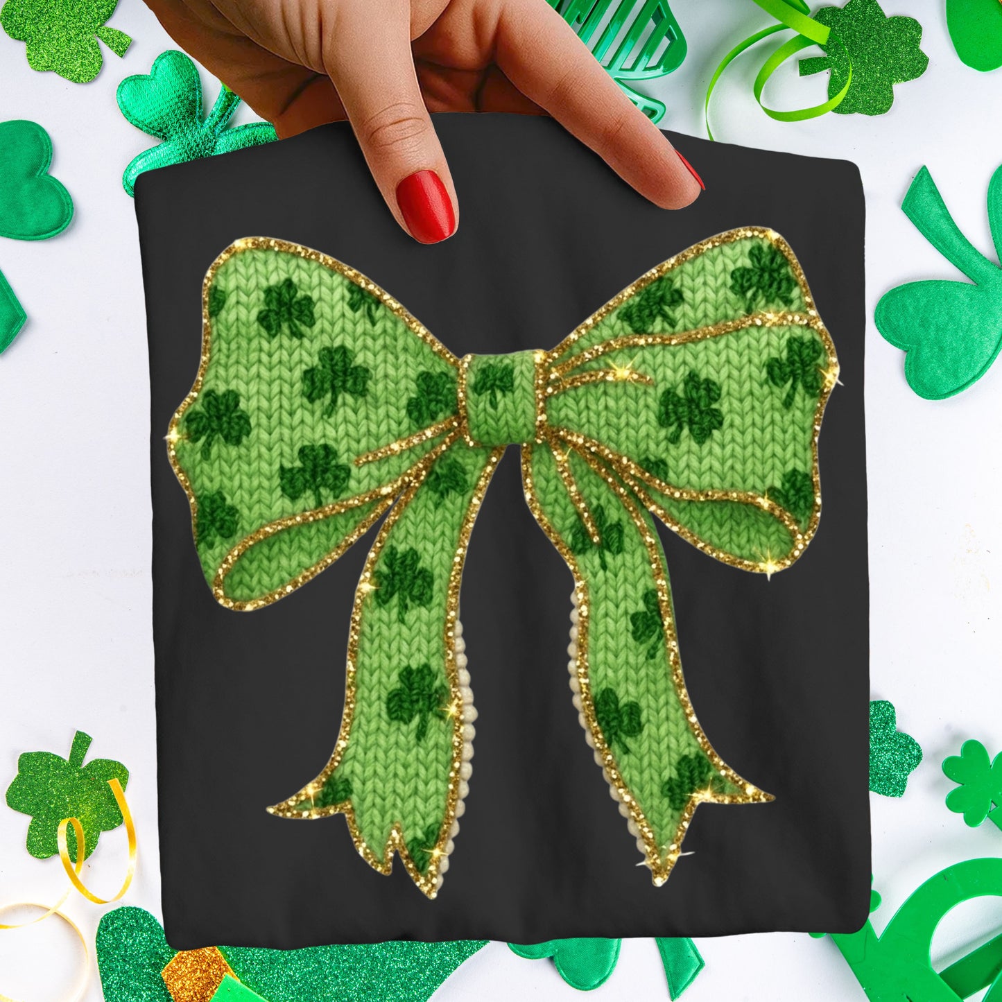 St. Patrick's Day Bows and Gnomes