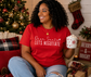 Dear Santa Let's Negotiate Graphic Design T-Shirt/Christmas Tee/Funny Holiday Top/Santa Shirt/Comfy/Soft/Casual wear