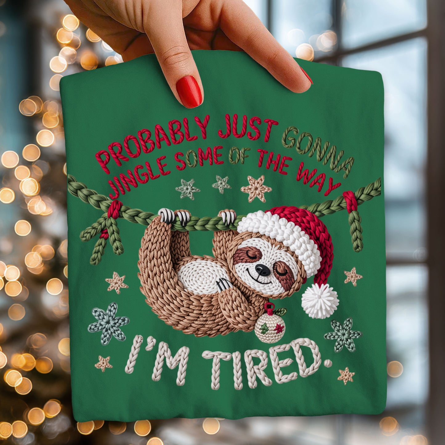 Probably just gonna jingle some of the way-faux yarn Graphic Design