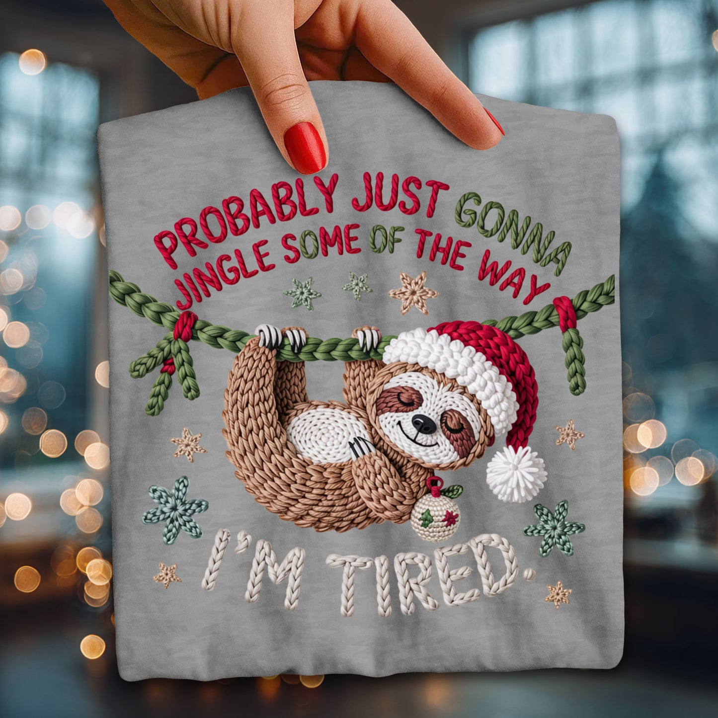 Probably just gonna jingle some of the way-faux yarn Graphic Design