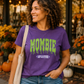 MOMBIE Graphic Design Tee/Comfy/Soft Mom Shirts/Cozy Fall Shirts/Everyday fun mom tees for Halloween