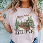 Christmas Train-Believe- Sublimation Design