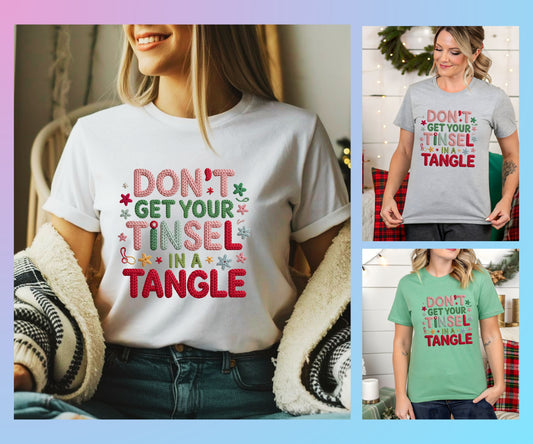Don't get your Tinsel in a Tangle-Sublimation Design