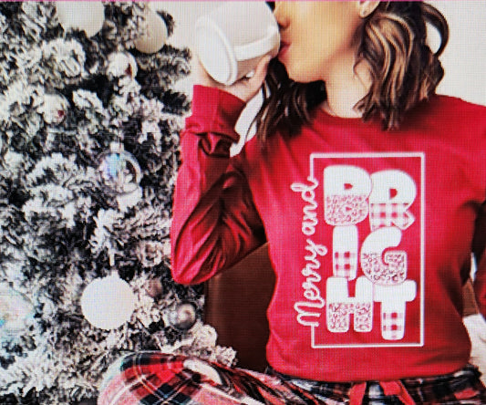 Merry and Bright Design print