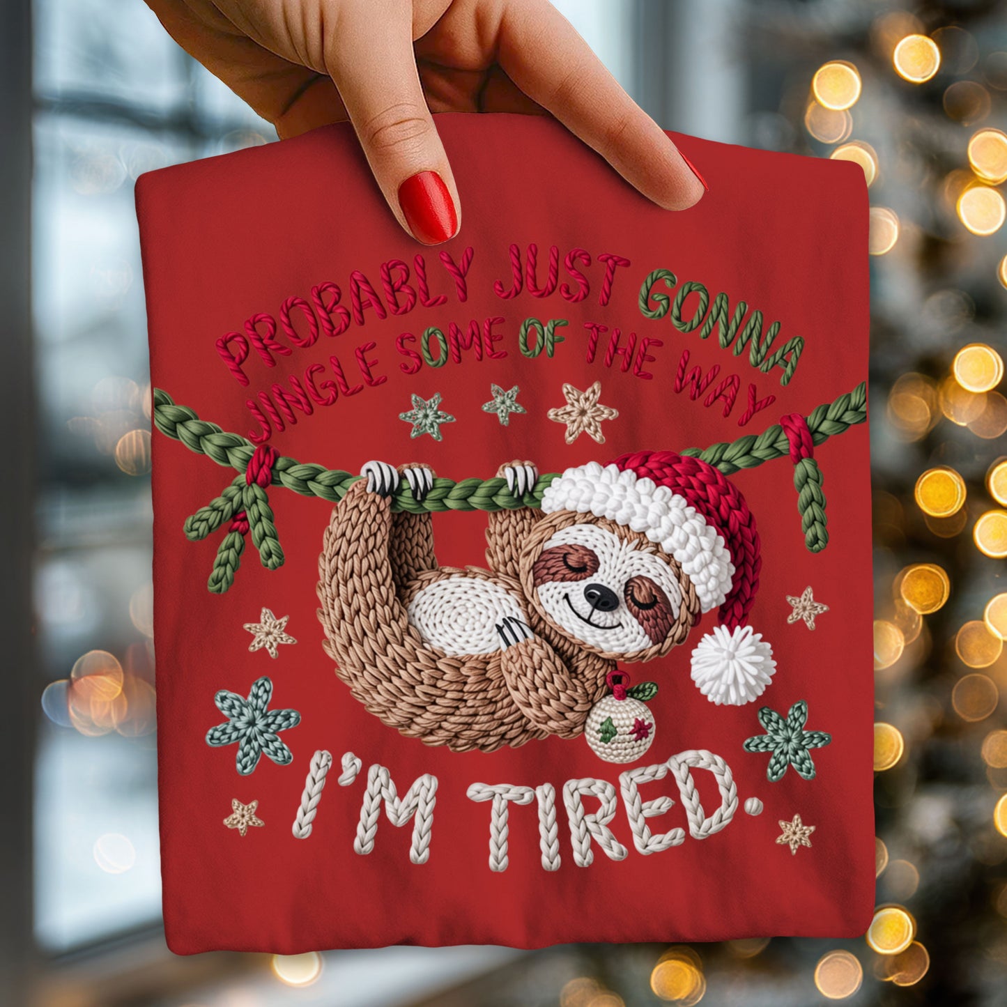 Probably just gonna jingle some of the way-faux yarn Graphic Design