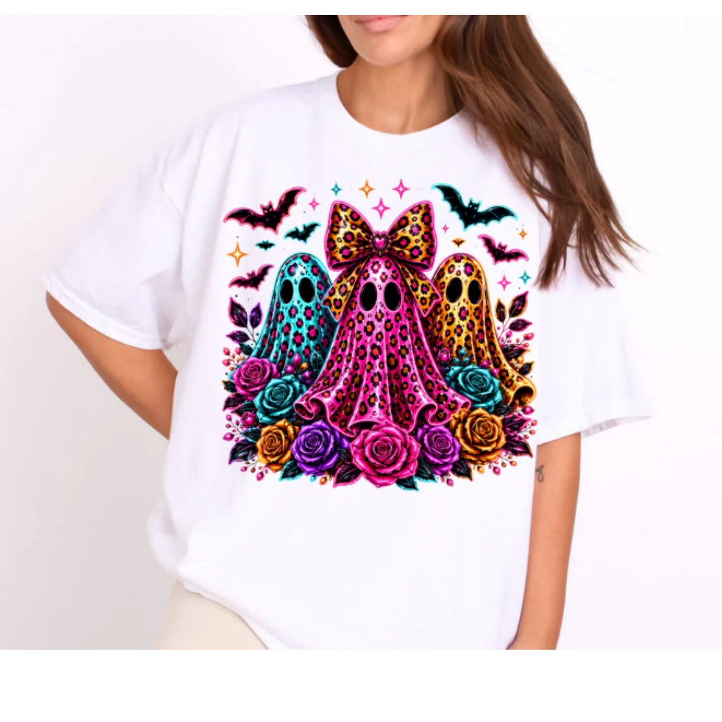 Neon Trio Ghosts-Transfer Design