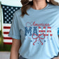 American Mama-Vintage Style Patriotic Sublimation Holiday Tee