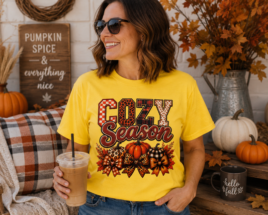 Cozy Season Fall Pumpkins- Transfer Design