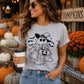 Ghost Witch Halloween Graphic Design-Fun, Comfy T-Shirt, Casual womenswear Holiday top