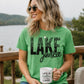 Lake Junkie Unisex Graphic Design T-Shirt/Casual Everyday Wear/Outdoors Tee/Summertime comfy Shirt/LakeLife