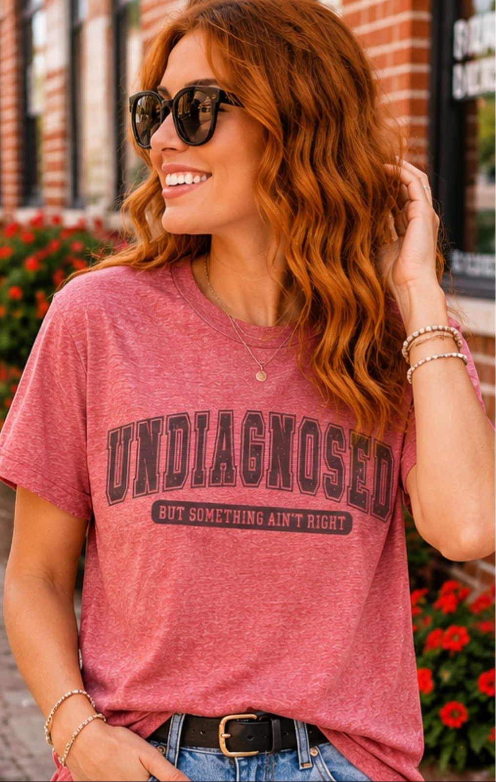 Undiagnosed But Something Ain't Right-Vintage Style Sublimation-Sarcastic Tee