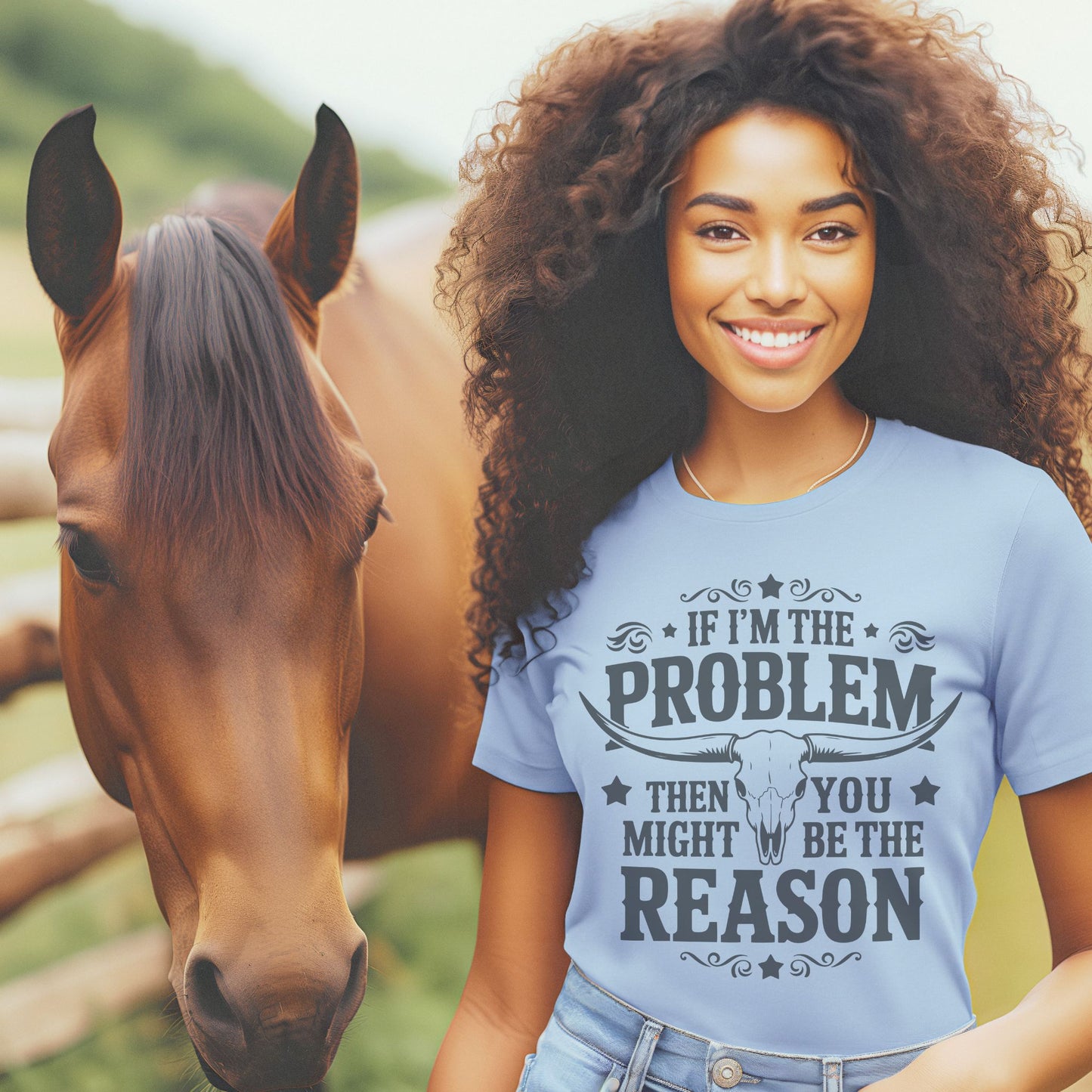 If I'm The Problem- Vintage Sublimation Design Style-Everyday Wear