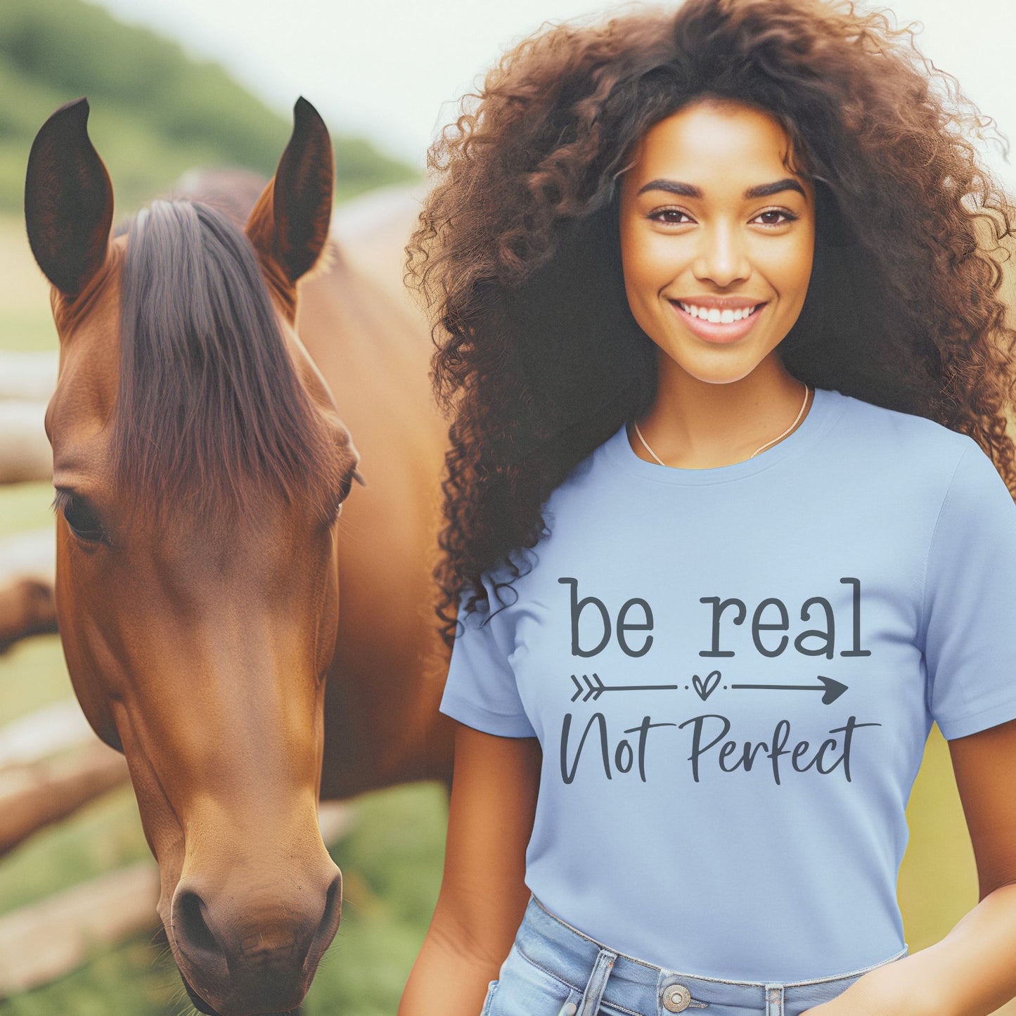 Be Real Not Perfect-Sublimation Vintage Style Design-Everydaywear-Made-To-Order tshirt