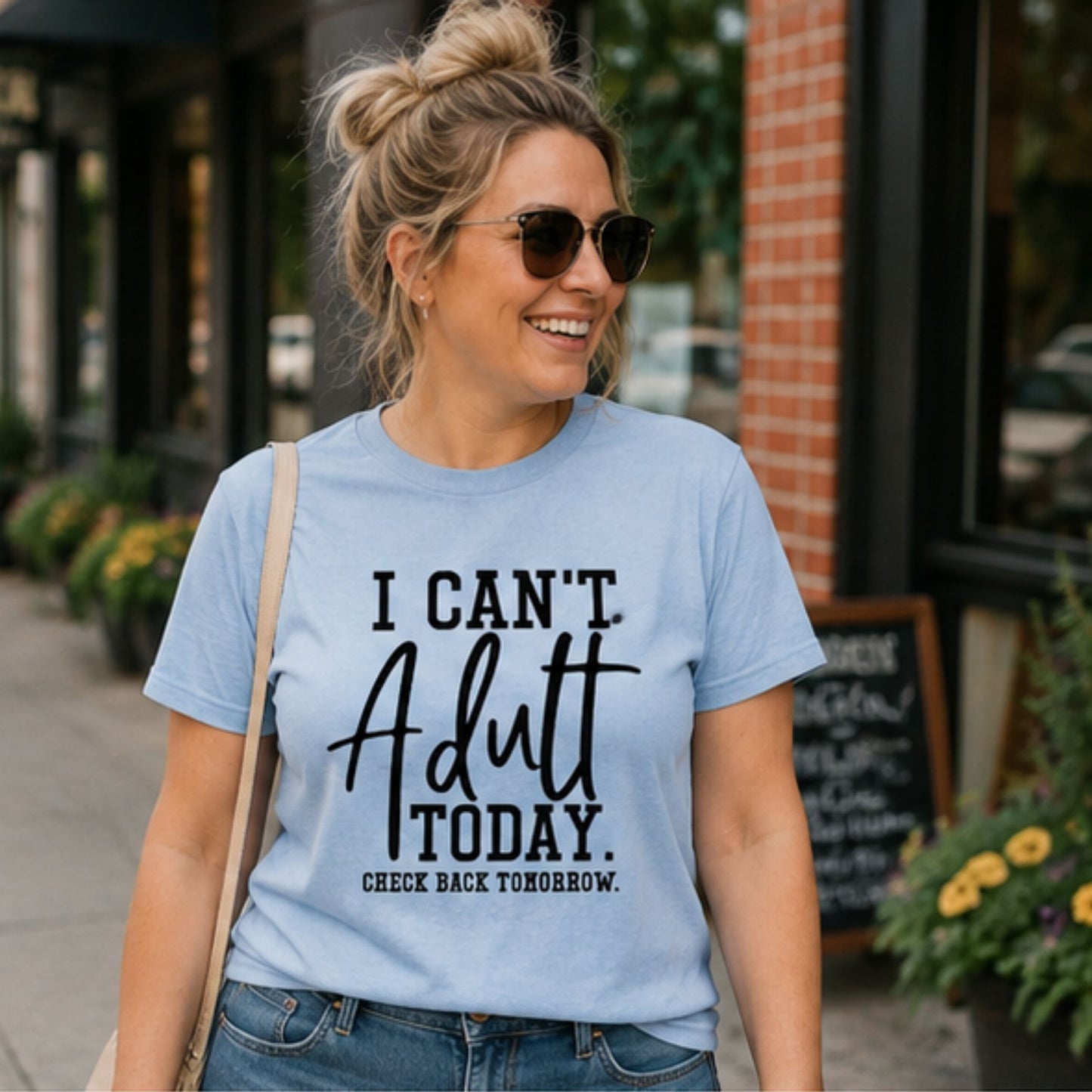 I Can't Adult Today Graphic design Unisex Fit T-Shirt-Comfy & Cozy Shirts-Sarcastic/Sassy Tee/womenswear