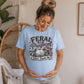 Feral & Pregnant Don't Touch Me-Sublimation Vintage Style Design