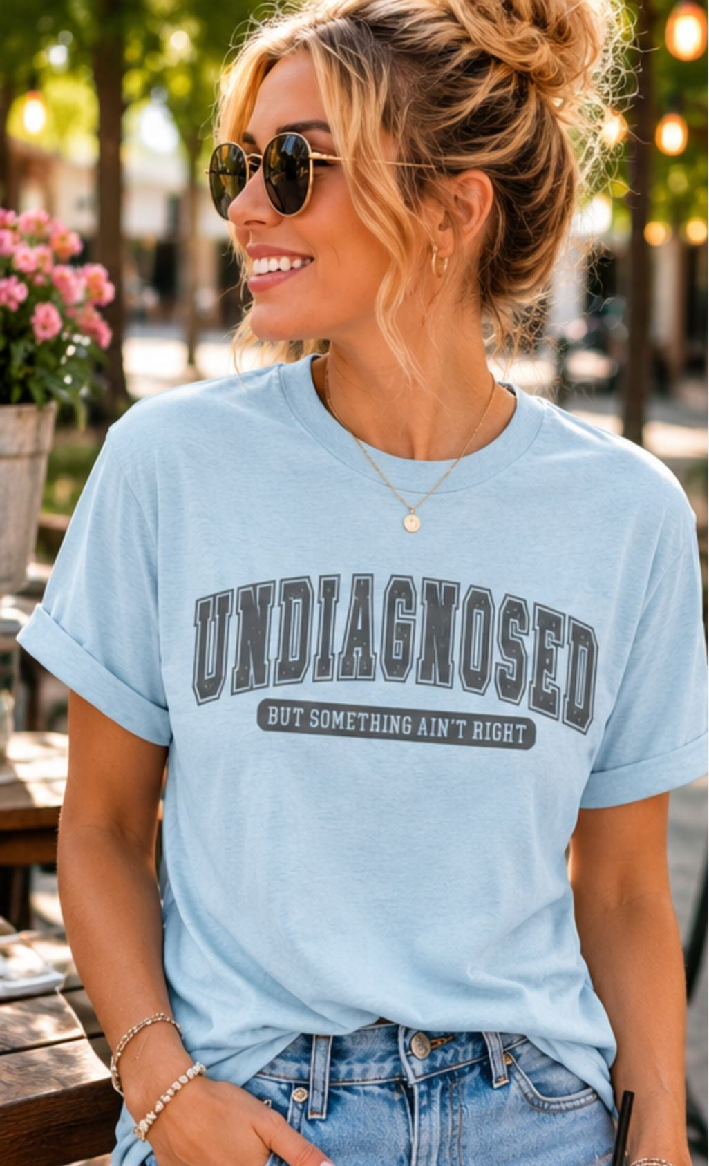 Undiagnosed But Something Ain't Right-Vintage Style Sublimation-Sarcastic Tee