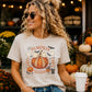 Pumpkin Season- Vintage Sublimation Style Design/Halloween T-Shirts/Fall Tees
