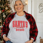 Santa's Favorite Nurse Christmas Design T-Shirt/Holiday Top/Soft Unisex shirt/Womenswear/everyday style/Nurse apparel/Comfy cute Tee