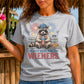 I'm Just Here For The Wieners-Patriotic Raccoon-Sublimation Vintage Style Tee