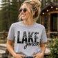 Lake Junkie Unisex Graphic Design T-Shirt/Casual Everyday Wear/Outdoors Tee/Summertime comfy Shirt/LakeLife