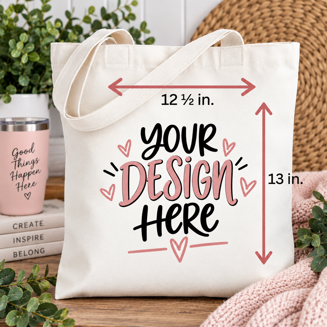 Tote Bag-Plant Lover Sublimation Designs