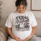 Feral & Pregnant Don't Touch Me-Sublimation Vintage Style Design
